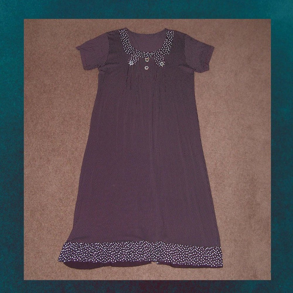 NEW 1X 14-16 plus size short sleeve dress by FIRAT TEKSTIL Burgundy color